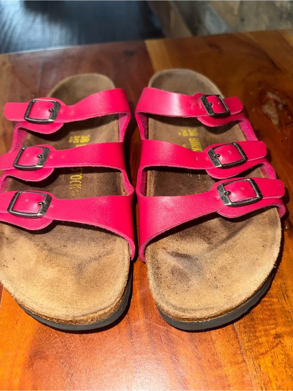 Birkenstock Florida hot pink GUC SZ 7.5
